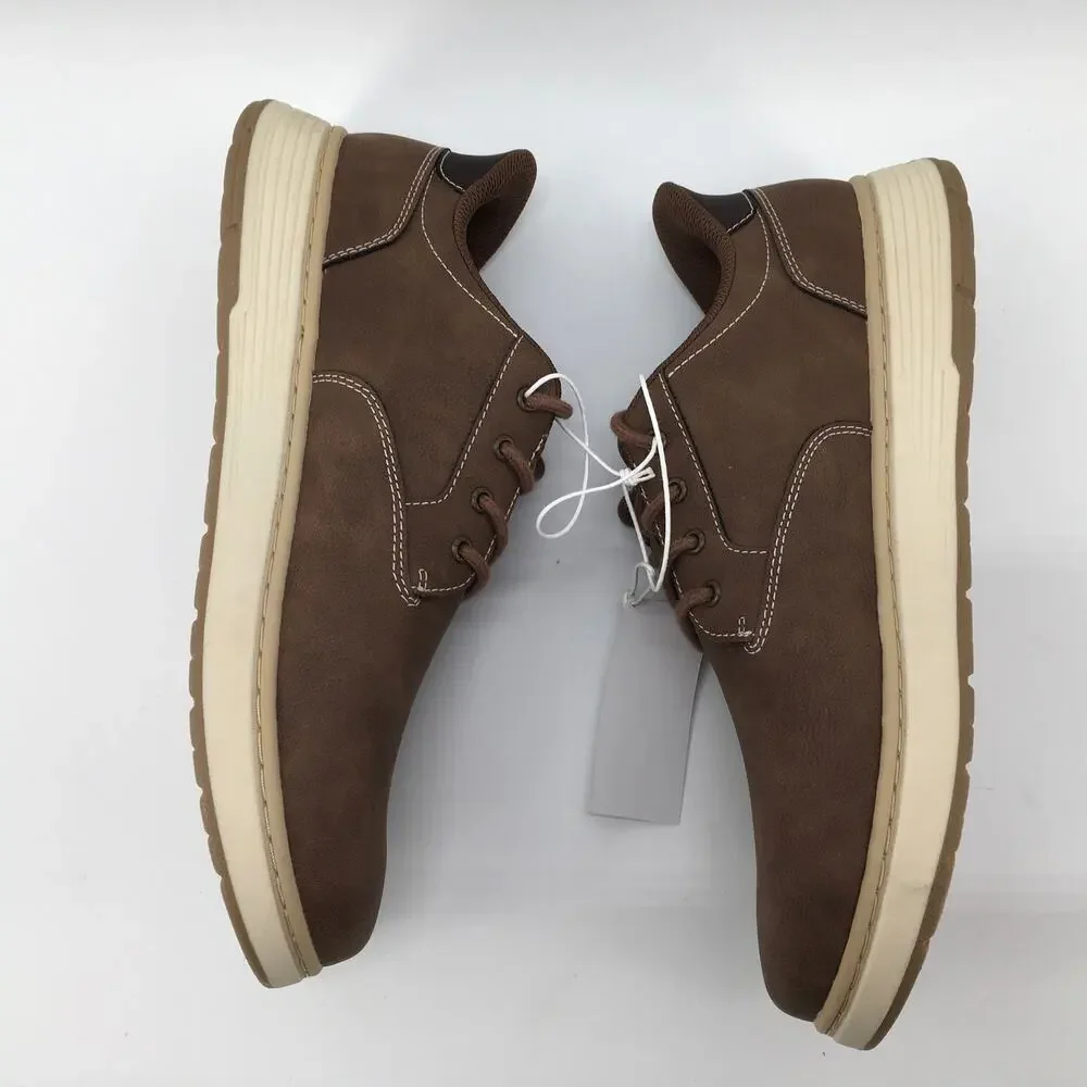 Skechers Relaxed Hands Free Swift Fit Mens 10 Slipon Casual Dress Shoe Brown NIB
